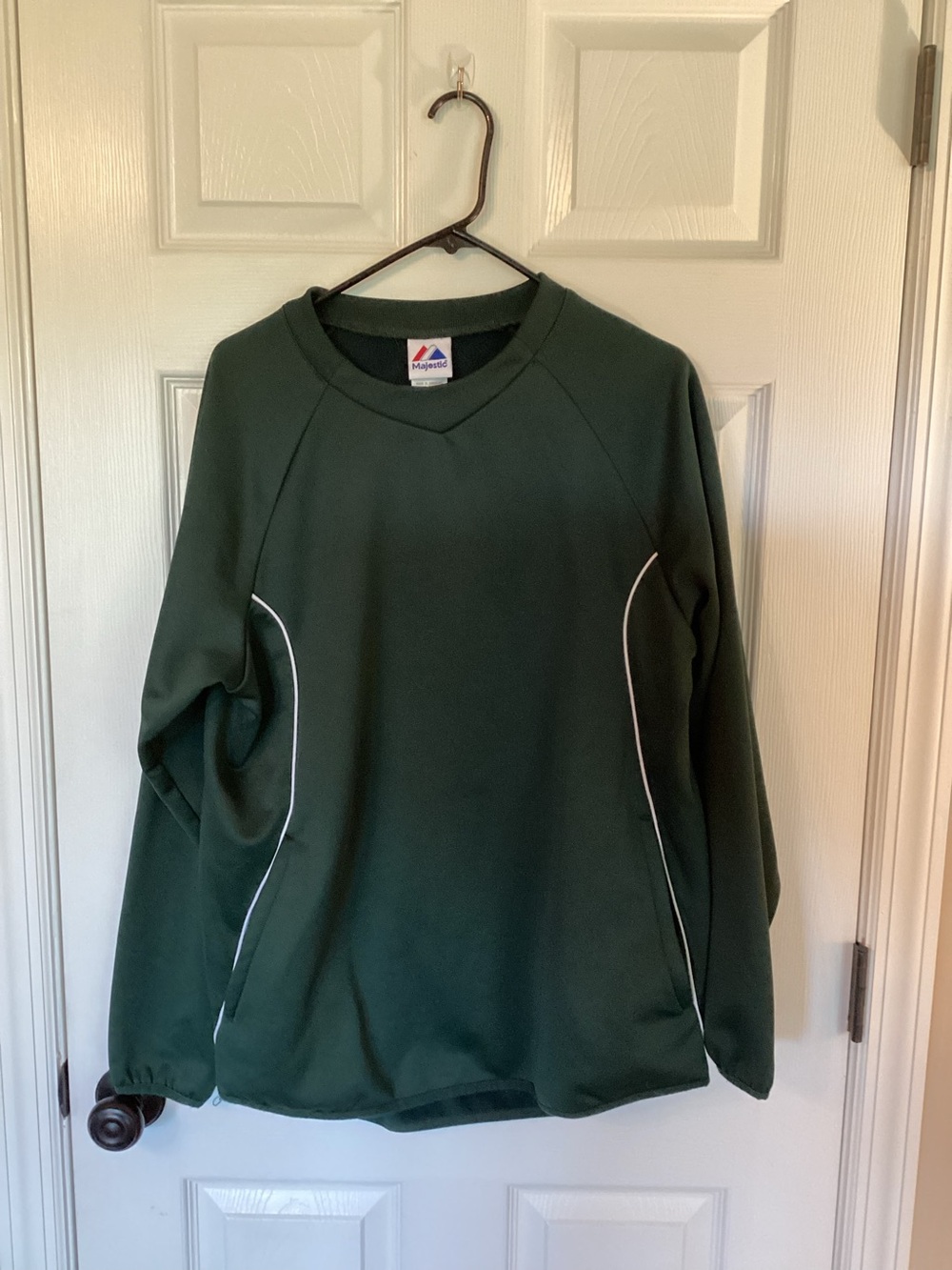 Majestic Dark Green Athletic Crewneck
